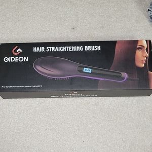 Hair straightening brush